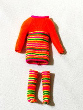 Mod Skipper bambola Skimmy vestito a righe, calze ottime