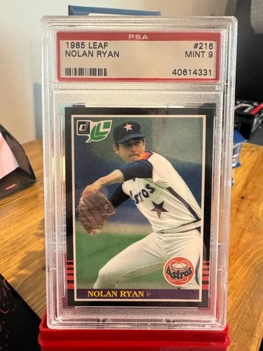 1985 Leaf Nolan Ryan PSA 9 #216 Mint Houston Astros HOF Graded Baseball Card