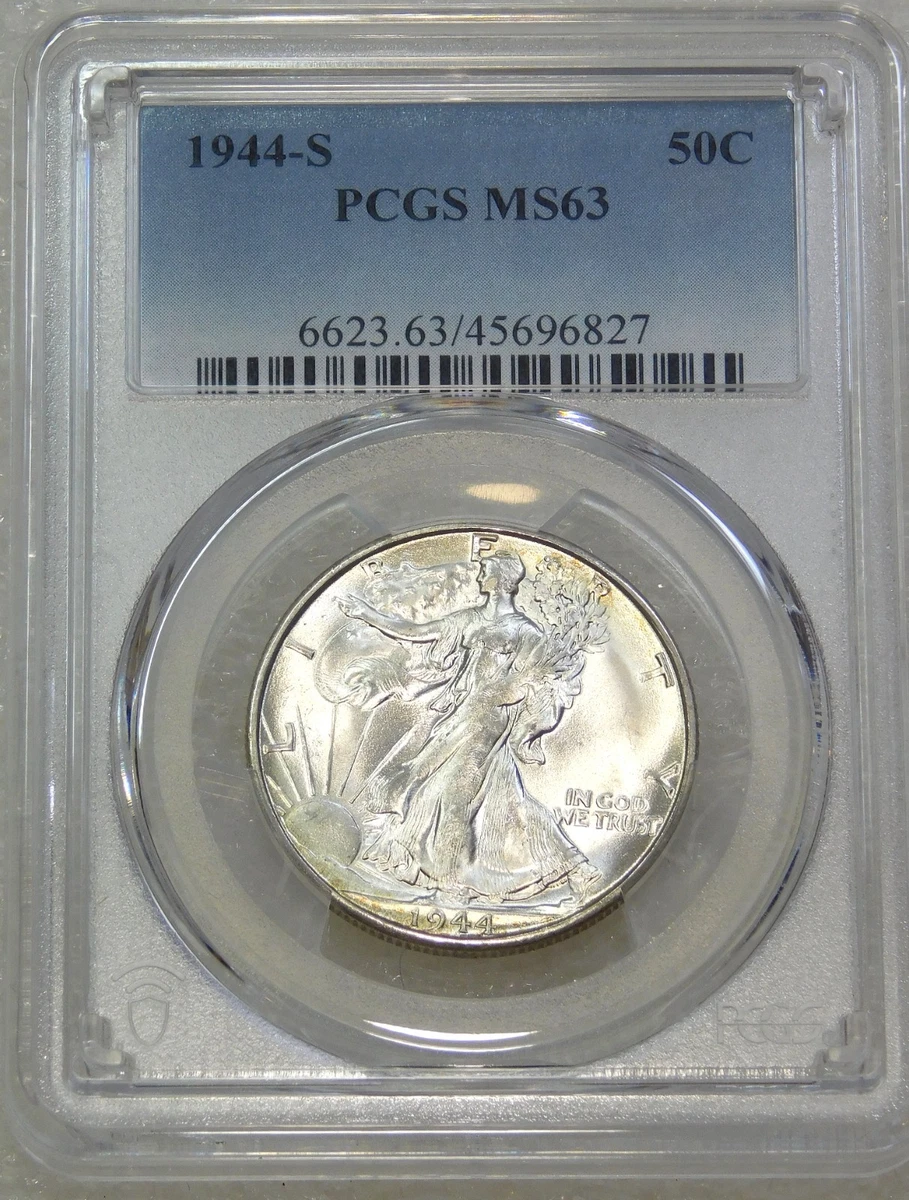 MS 63 Graded 1944 Year Liberty Walking Half Dollars (1916-1947