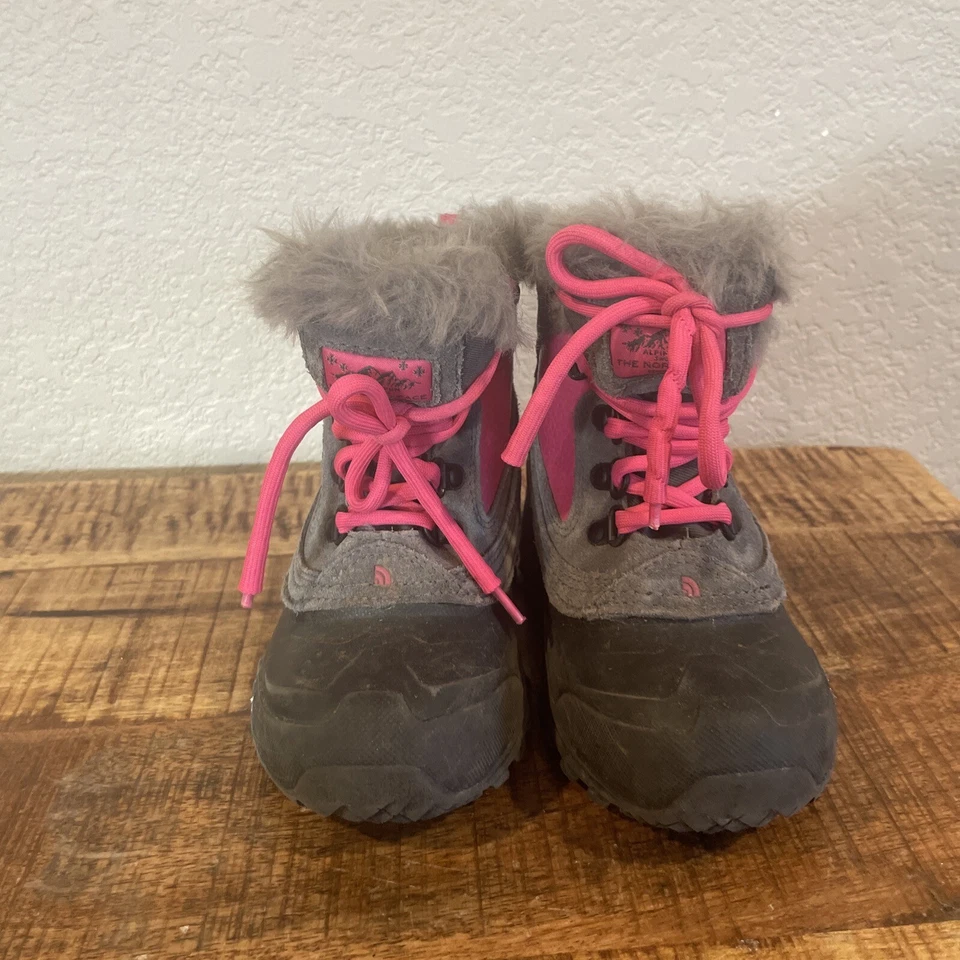 North Face Niñas 1 Shellista Extreme NF0A2T5V Rosa Nieve Invierno Botas Impermeables Foto 4 de 4