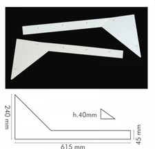 Fermavetro Angolare Calciobalilla Garlando, Fas, Longoni, Fabi, Sardi.