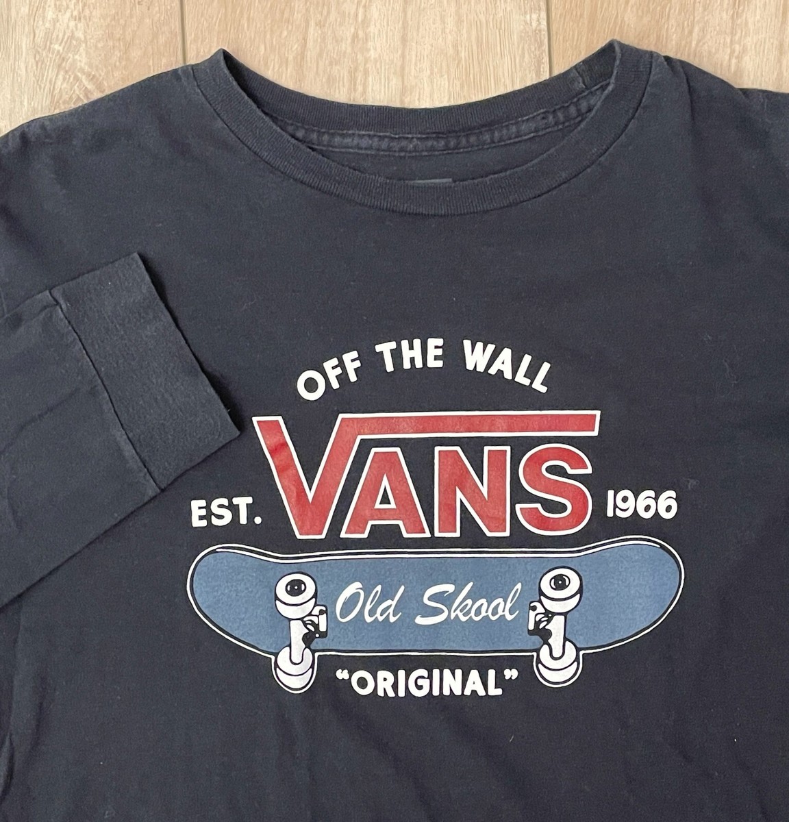 Vans Old Skool Original Long Sleeve Tee-Youth XL /Adult S-Black