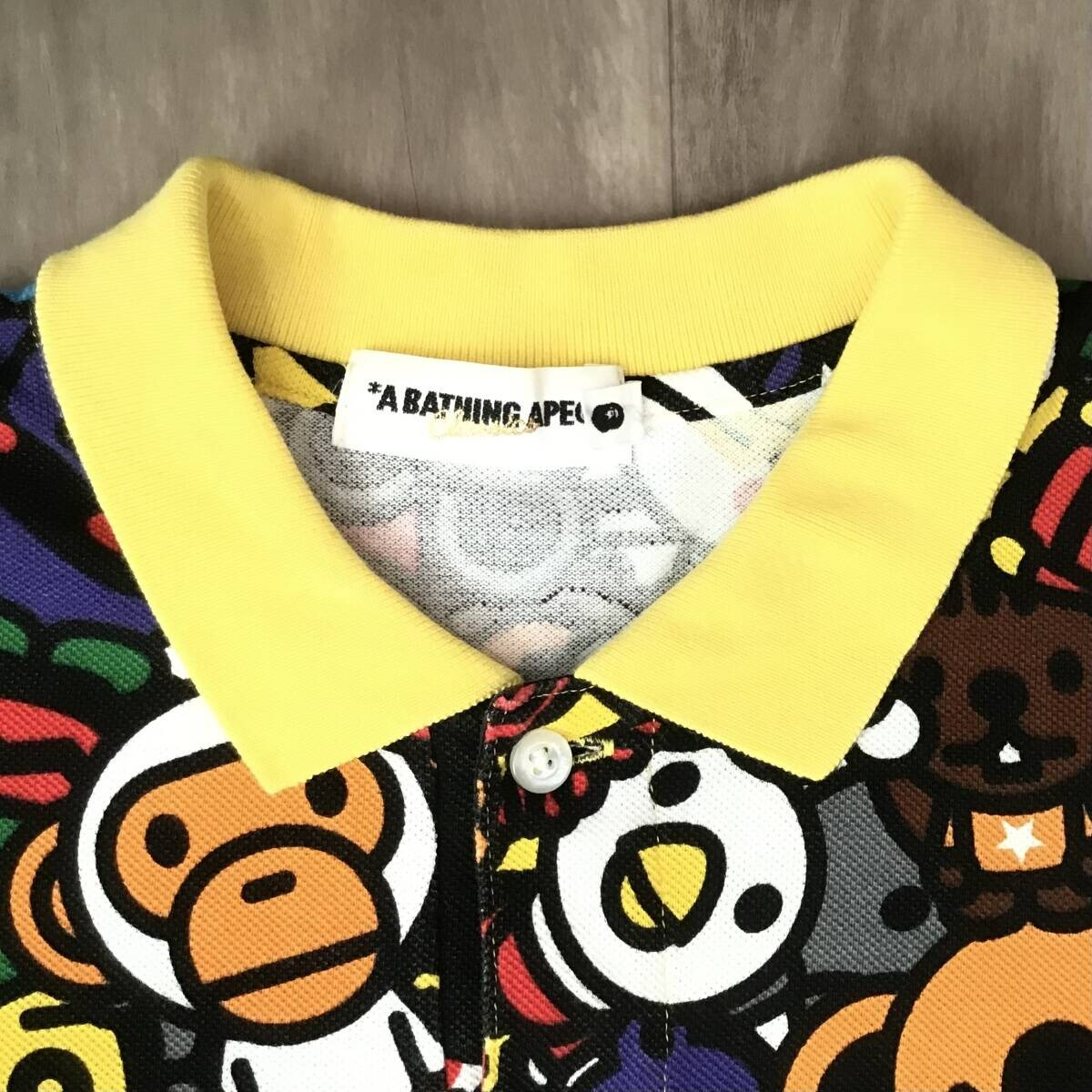 BAPE Milo Animal Safari Polo Shirt a bathing ape NIGO Size M | eBay
