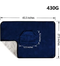 Sojoy Warm Blanket Sherpa Fleece Throw for Wheelchair, Sofa, Shoulder, Knee Warm