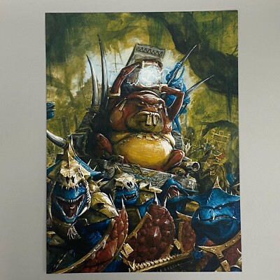 SERAPHON LIZARDMEN LORD KROAK ART PICTURE POSTER WARHAMMER AGE OF SIGMAR