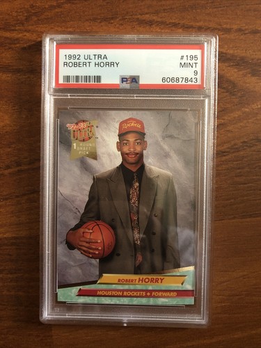 1992 93 Fleer Ultra Robert Horry Rookie Card RC 195 PSA 9 MINT Rockets 