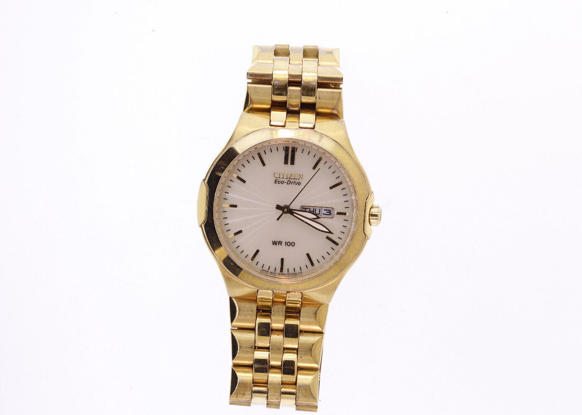 Citizen BM8402-54P Corso Eco-Drive Gold-Tone Stainless Steel Day 