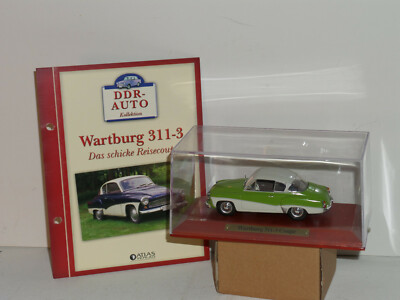 DDR Sammlung Atlas Collection 1:43 Mit Datenblatt Trabant Wartburg IFA Barkas