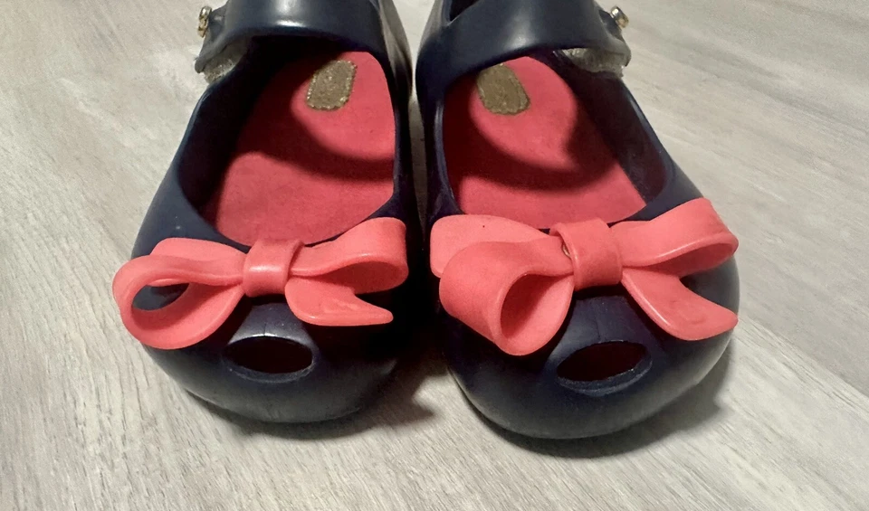 Mini Melissa Arco Azul Marino y Rosa Talla 8 Foto 3 de 4