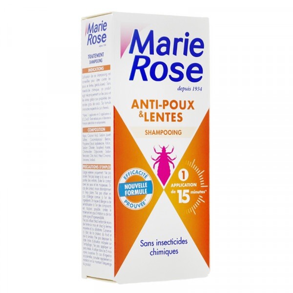 Shampooing anti-poux & lentes MARIE ROSE 125ml traitement anti parasitaire cheveux fins et épais