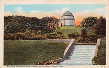 Canton OH Ohio President McKinley National Memorial Patriotic Vtg Postcard C13