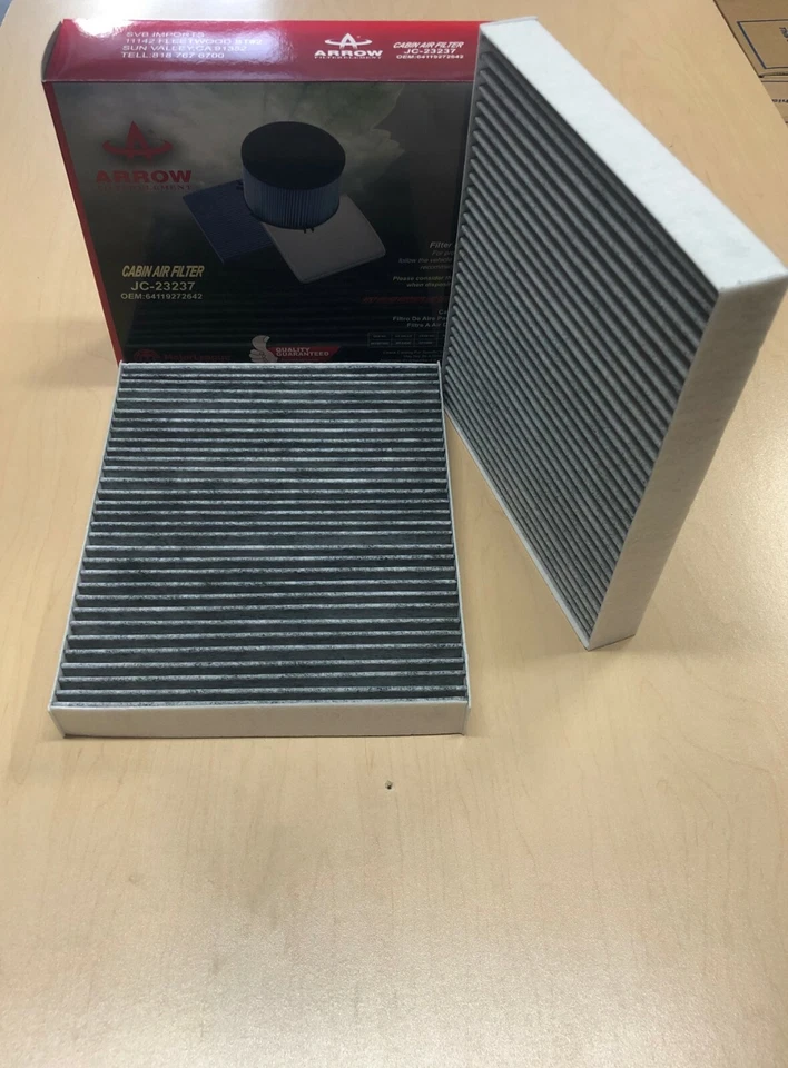  Juego de filtros de aire de cabina carbón carbono para BMW 528i 535i 550i 640i 650i 740i 642 Foto 3 de 4