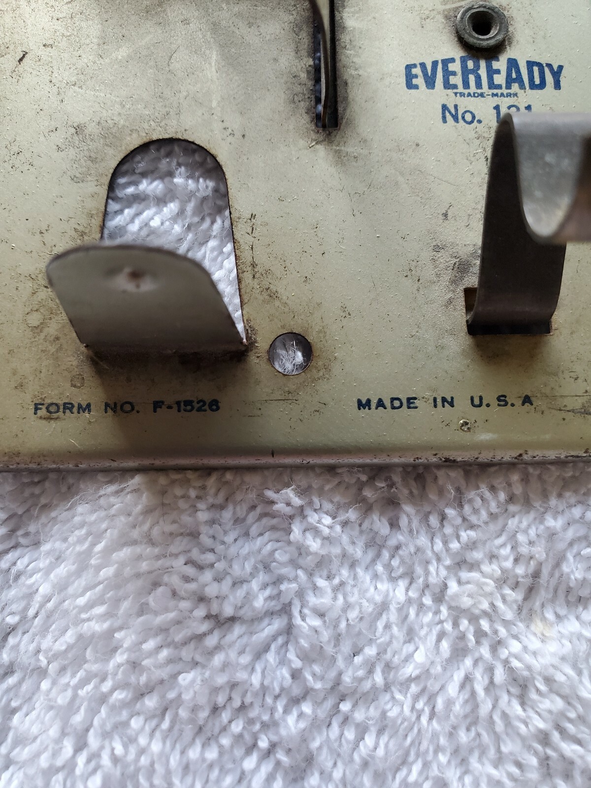 Vintage circa 1950's to 1960's EveReady flashlight battery tester No