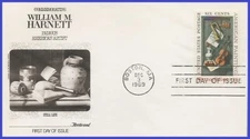 USA6 #1386 U/A FLEETWOOD FDC   William M. Harnett