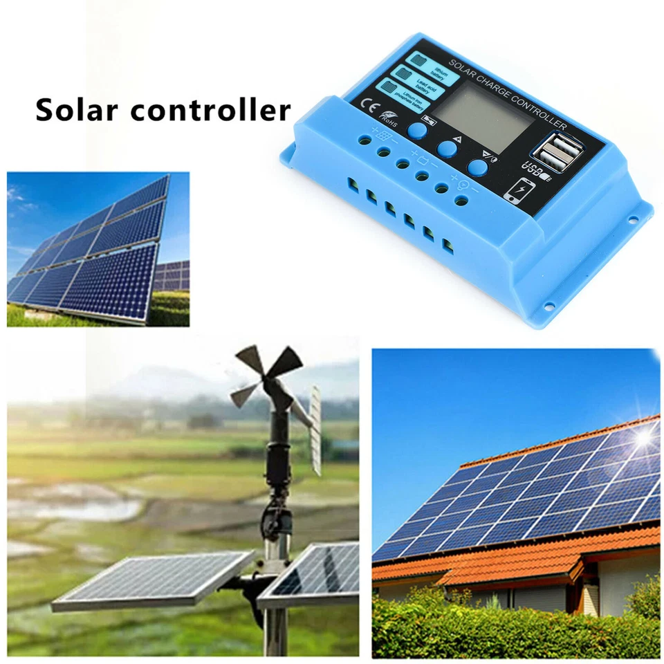 PWM 30A Solarladeregler Regler für Lifepo4 Lithium Blei Säure Gel USA - Bild 4 von 4