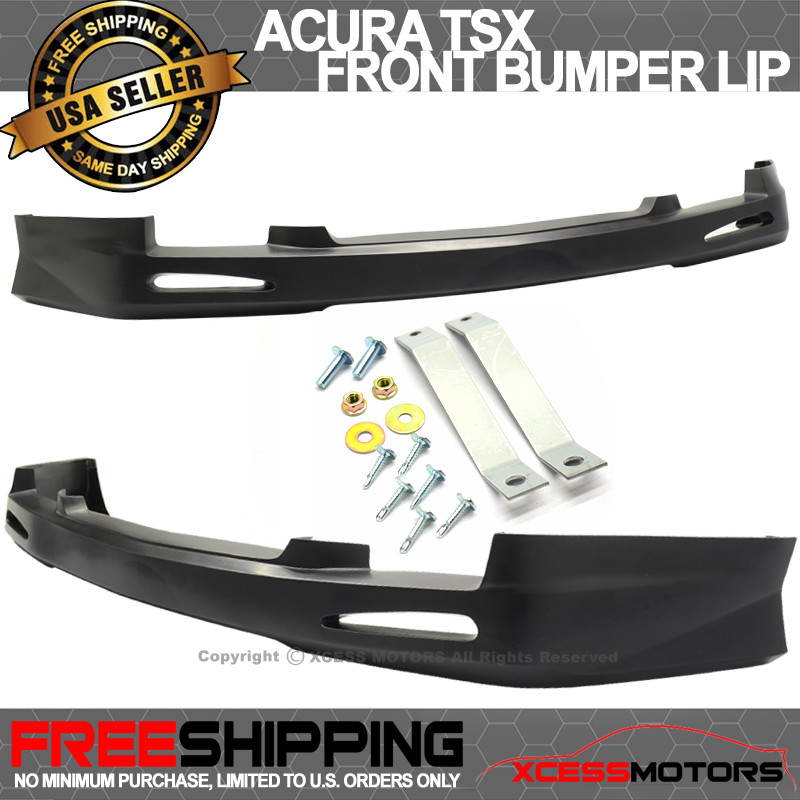 Fits 04-05 Acura TSX JDM Style Front Bumper Lip Spoiler Lower Splitter Unpainted