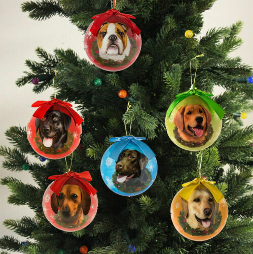 i love my dog ornament
