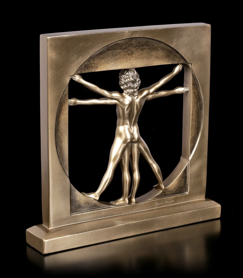 Der Vitruvianische Mensch - Deko Figur Statue Medizin Arzt Geschenk Veronese - Bild 4 von 4