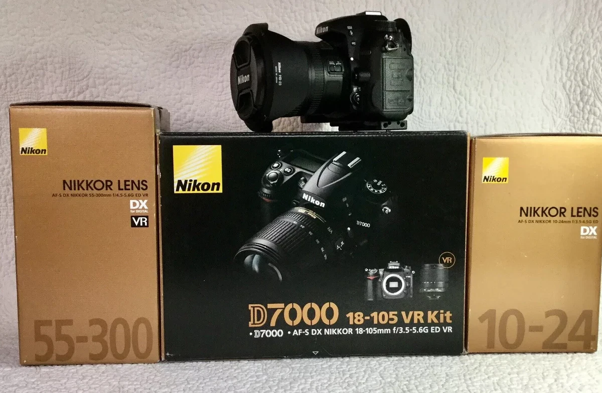 Nikon D7000 Body W/Lenses: Niccor 18-105/Nikkor 55-300/Nikkor 10
