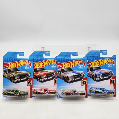 Lot Of 4 Hot Wheels 2018 Mainline '70 Chevelle SS Wagon HW Daredevils Free Shipp