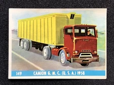 GMC Lorry L L R 8000 1958 Chocolates Las Comas 1961 RARE Card Vintage