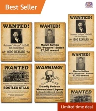 Gift-Worthy Unframed Bootleggers Art Prints - Set of 4, 8x10 Prohibition Style