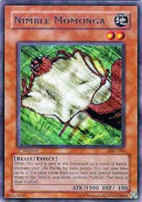 Yugioh! MP Nimble Momonga - MRL-086 - Rare - 1st Edition Moderately Played, Engl