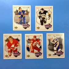 1991-92 Upper Deck Hockey Heroes Brett Hull #1 #3 #4 #5 #7 U-PICK Hockey Card NM. rookie card picture