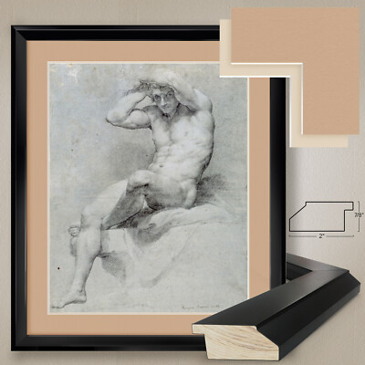 32W''x38H'': ACADEMIC by POMPEO BATONI -Subject: Nudes DOUBLE MATTE, GLASS & FRAME