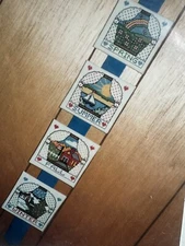 New Vtg 80s Sealed Counted Cross Stitch Kit 4 Seasons Bell Pull 3350-01