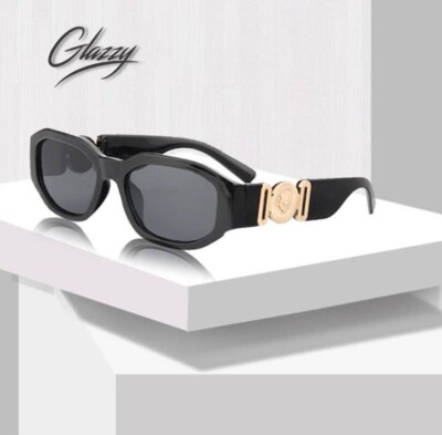 (BLACK AND GOLD!) Men's SUNGLASSES DESIGNER FRAME SHADES RAPPER STYLE FASHION (F