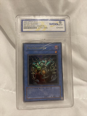 Yugioh 2003 Upper Deck SDP-001 Relinquished HoloFoil Ultra Rare WCG 10 Gem Mint