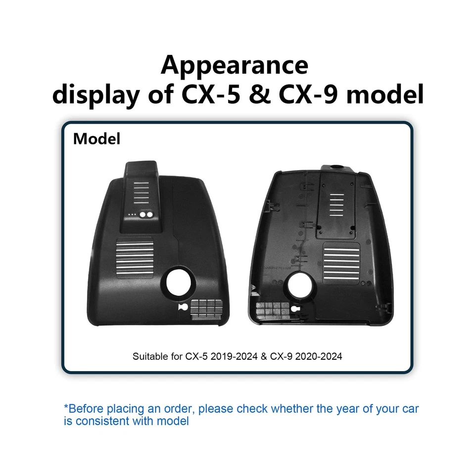 4K Dash Cam 定制适合马自达 CX5 2019-2024 和 CX-9 2020-2024 2.5S Select P... — 第 2/4 张图片