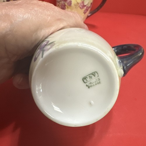 5 Antique T&V Limoges France Hand Painted Porcelain Mugs Berry Motif (Z35) - Picture 5 of 21