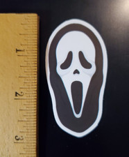 Scream Mask Sticker Vinyl Decal Scary Horror Movie Ghostface Halloween
