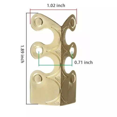 NEW Skiffers Baseboard Corner Protectors Solid Brass Skirting Board Corner - Picture 4 of 7