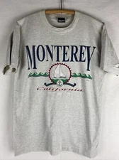 Vintage Screen Stars Single Stitch Monterey California T Shirt  Size Large