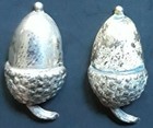 Vintage Sterling Silver Acorn Nut Screwback Earrings — photo 2