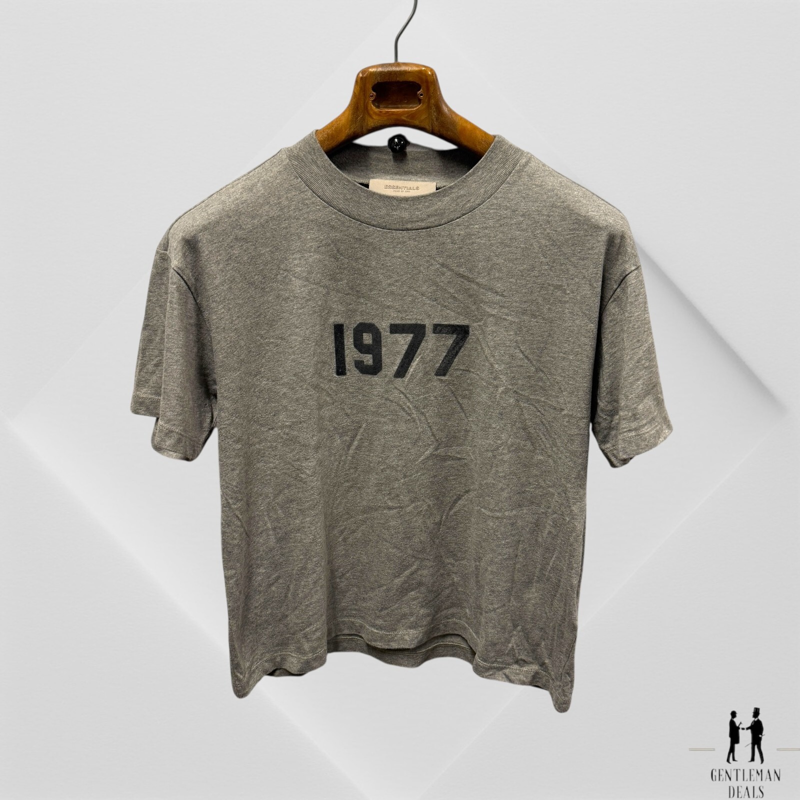 Fear of God Essentials Womens Gray 1977 Short Sleeve T-Shirt Size XL