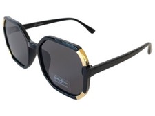 Sean John Black  Gold Vintage Retro Style Sunglasses with Grey UV Lenses - NWT