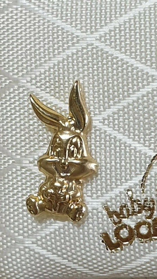 Pendientes Disney Oro Sólido 18k Original Looney Tunes Warner Bros Sello HMD Foto 4 de 4