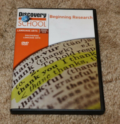 Discovery School BEGINNING RESEARCH Language Arts Grades 3-5 DVD Teaching Aid!