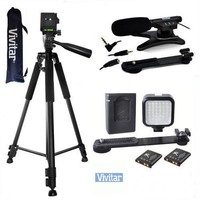 Vivitar Microphone + 36led Light +72 Tripod For Canon Eos Rebel 6d 7d 5d 80d Vivitar Microphone + 36led Light +72 Tripod For Canon Eos Rebel 6d 7d 5d 80d