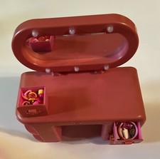 BARBIE 1985 MULTI SPIELZEUG Möbel PINK VINTAGE Schminktisch