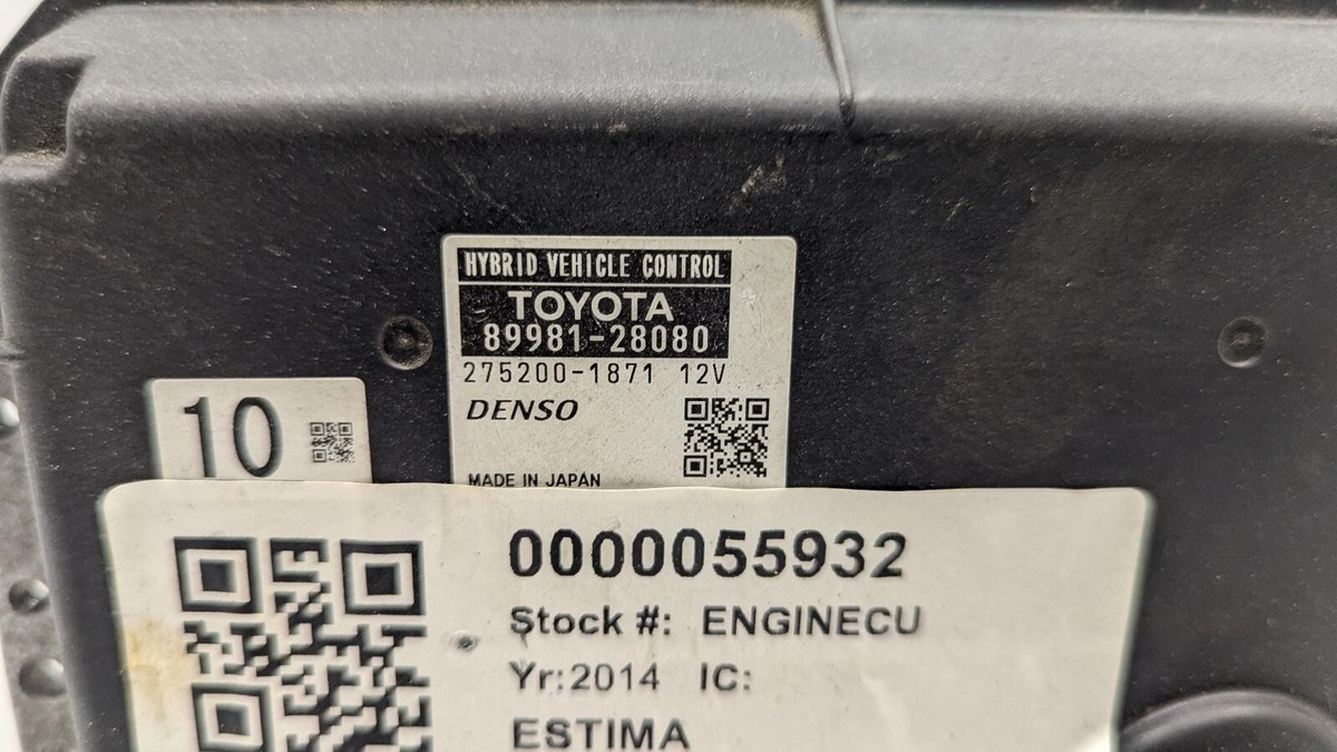TOYOTA ESTIMA HYBRID 2014 ENGINE ECU 55932 89981-28080 | eBay