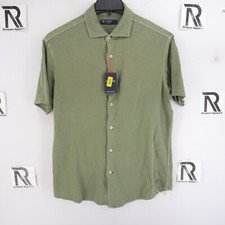 NWT Men's Cremieux Green Button Down Dress Shirt Size L Large Soft Classics
