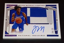 2020-21 Panini National Treasures Collegiate Tyrese Maxey RPA Auto /35 - 76ers
