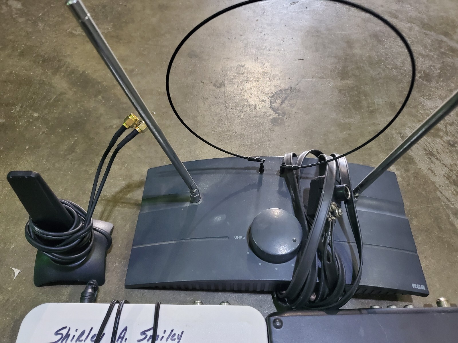 **Lot of 10 Items** Cable Boxes, Digital Antennas, Router, Adapter