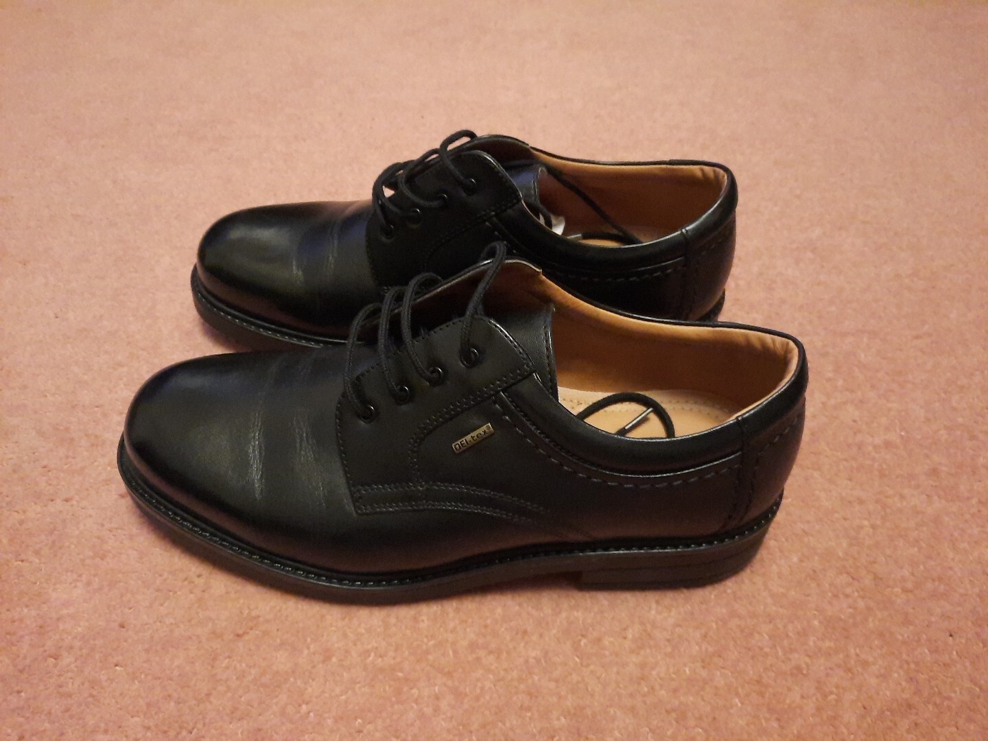 Deichmann Mens Black Shoes Size 10 (AM Shoe Company)