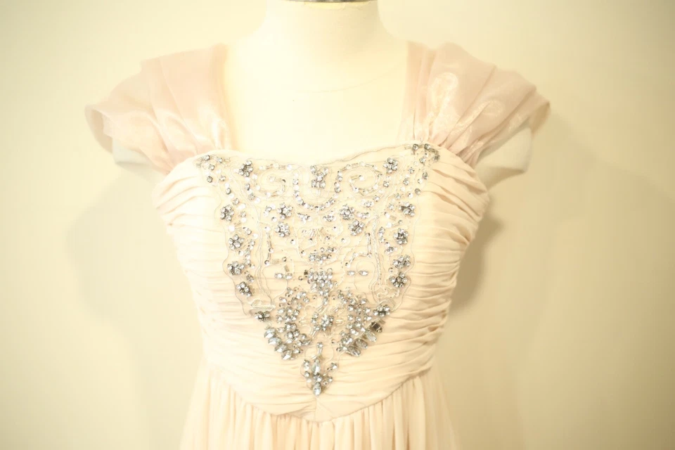 Vestido de noche rosa Marchesa Pearl Georgina Chapman para mujer talla 4 Foto 2 de 4